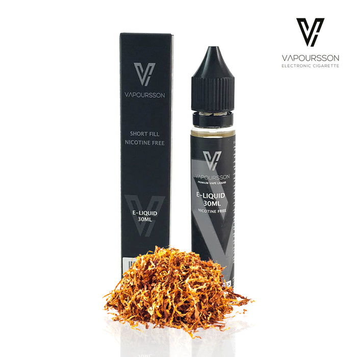 Vapoursson 30ml Gold Tabak 0mg E-Liquid | Shortfill Flaschen Nikotinfrei | 50/50 PG / VG - Starke echte Aromen | Für E-Shisha und E-Zigaretten