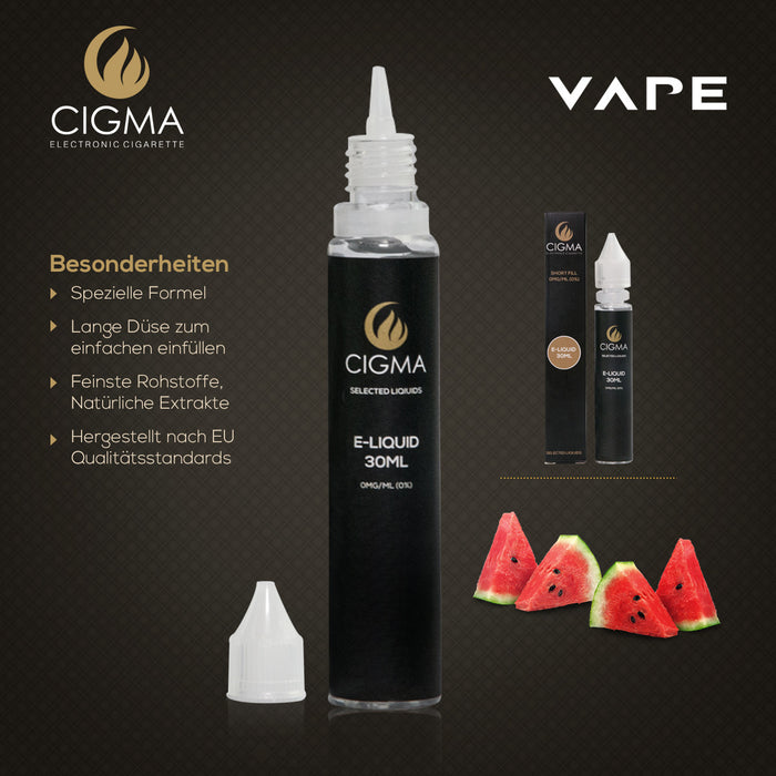 CIGMA | Wassermelone 30ml E Liquid 0mg | Cigee
