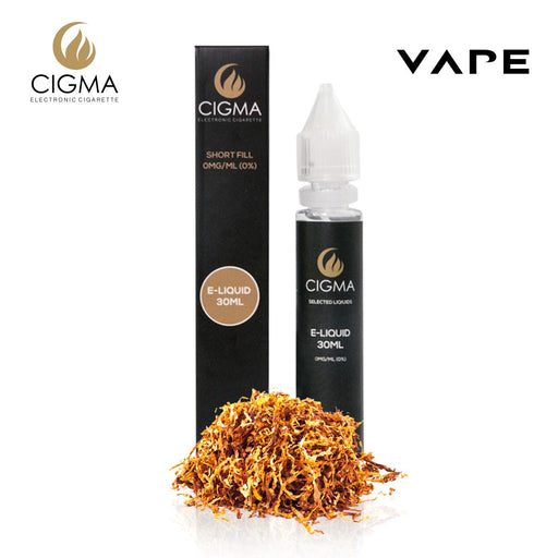 CIGMA | Gold Tabak 30ml E Liquid 0mg |Cigee