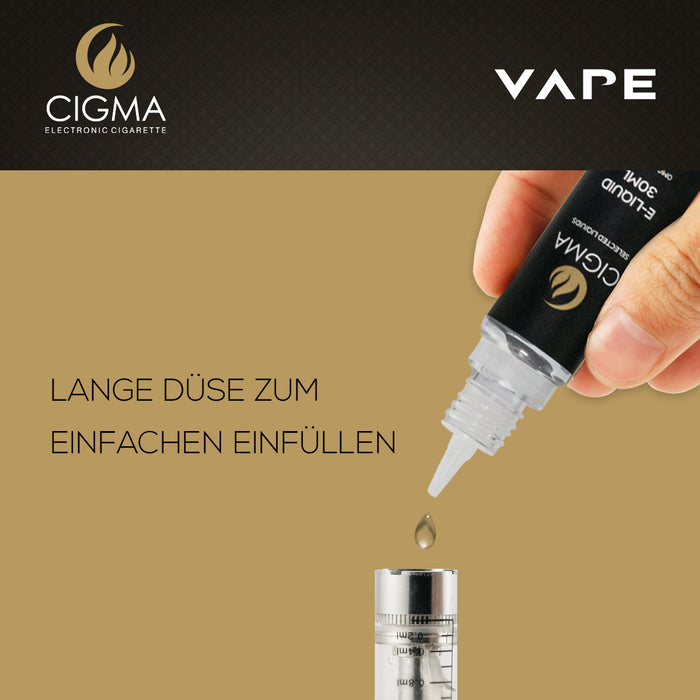 CIGMA | Gold Tabak 30ml E Liquid 0mg |Cigee