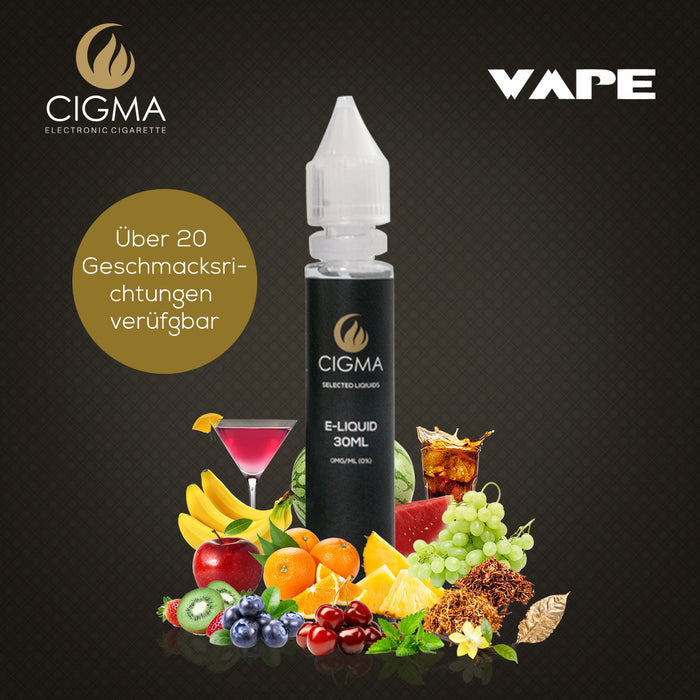 CIGMA Starke Minze 30ml E Liquid 0mg | Neue Shortfill Flaschen