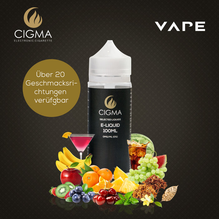 CIGMA Klassischer Tabak 100ml E Liquid 0mg | Cigee