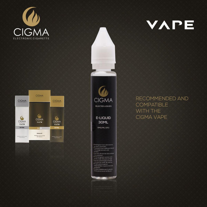 CIGMA Mango 30ml E Liquid 0mg - Neue kurze Füllflaschen - Premium Qualitätsformel nur mit hochwertigen Zutaten - Hergestellt für elektronische Zigarette und E Shisha - Eliquid