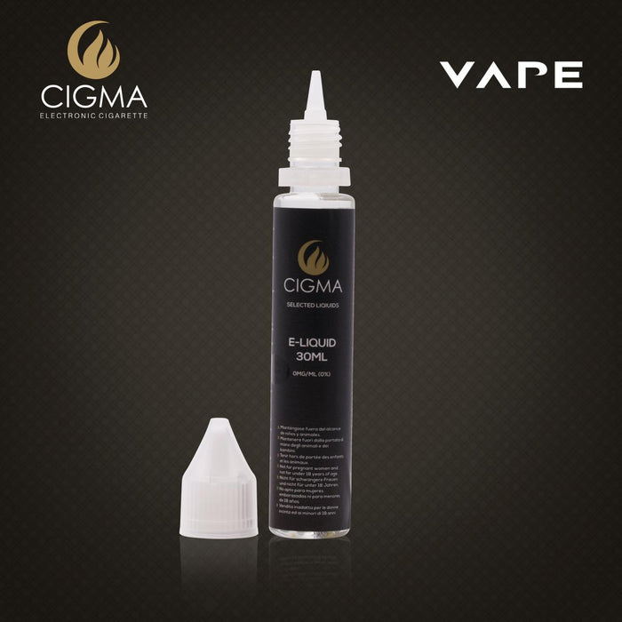 CIGMA Mango 30ml E Liquid 0mg - Neue kurze Füllflaschen - Premium Qualitätsformel nur mit hochwertigen Zutaten - Hergestellt für elektronische Zigarette und E Shisha - Eliquid