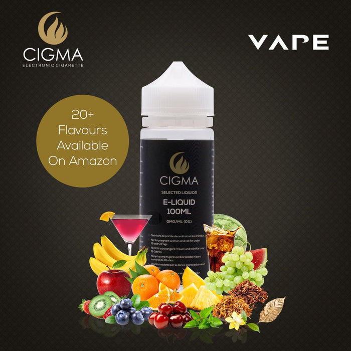 CIGMA Gold Tobacco 100ml E Liquid 0mg - Neue kurze Füllflaschen - Premium Qualitätsformel nur mit hochwertigen Zutaten - Hergestellt für elektronische Zigarette und E Shisha - Eliquid