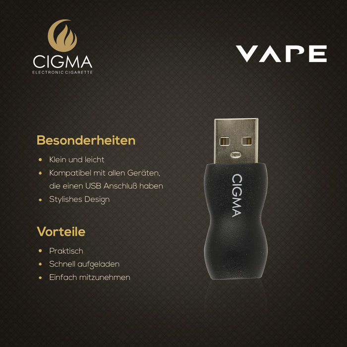 USB-Ladegerät für die Cigma Vape Extra |Cigee