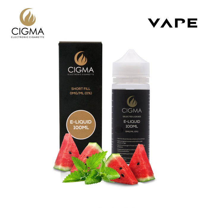 Cigma | Minze Wassermelone 100ml E Liquid 0mg | Cigee