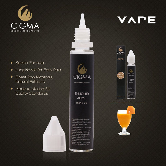 Cigma | Mango Smoothie 30ml E Liquid 0mg | Cigee