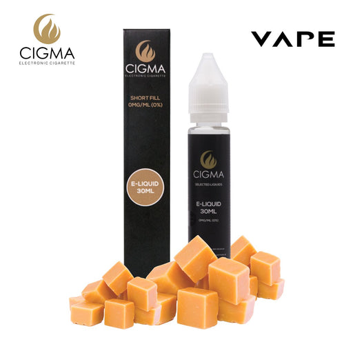Cigma | 30ml Butterscotch E Liquid 0mg | Cigee
