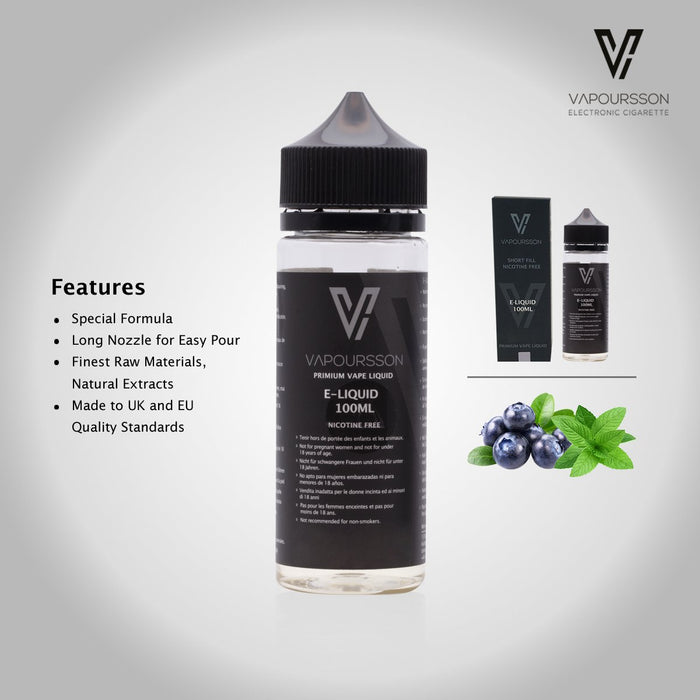 Vapoursson 100ml Blaubeere - Menthol