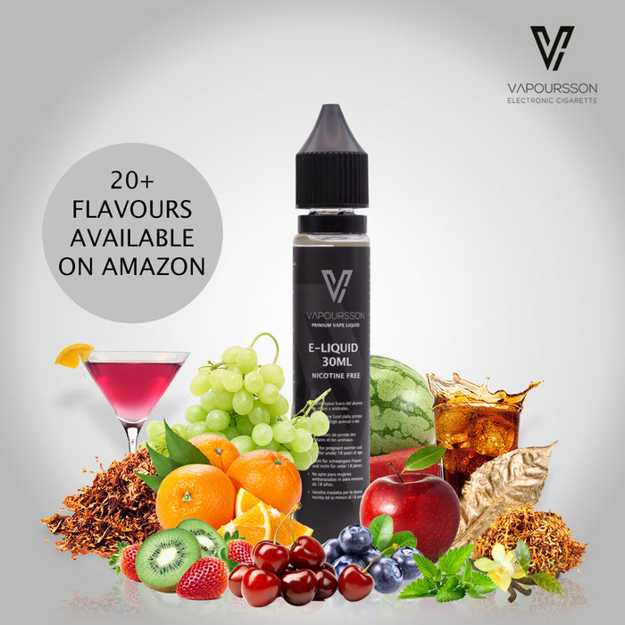 Vapoursson 30ml Pinacolada E Liquid 0mg, Neue Shortfill Flaschen, Premium Qualitatsformel nur mit hochwertigen Zutaten, Hergestellt fur elektronische Zigarette und E Shisha, E flüssig