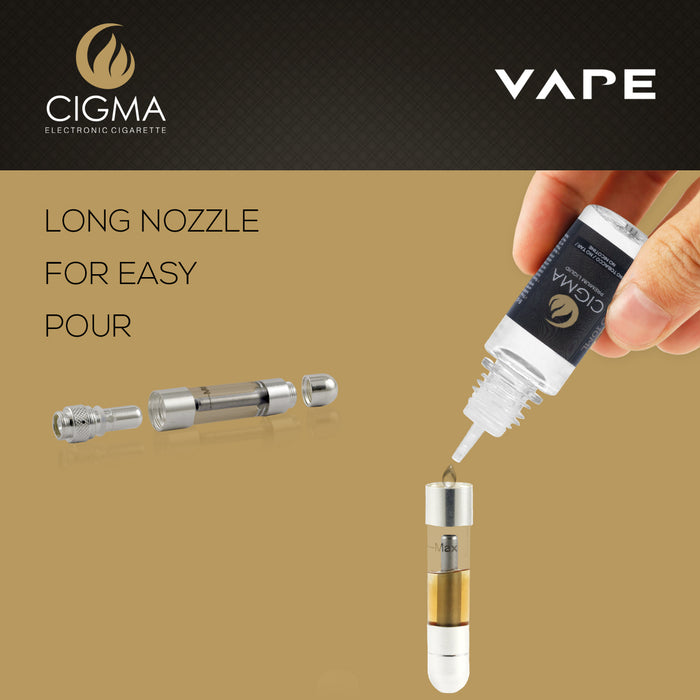 Cigma Vape Dual Kit - Worlds Slimmest Kleinste nachfüllbare wiederaufladbare E Zigarette Starter Kit - E Shisha - Akku - Nachfüllbarer Clearomizer - Verdampfer - Schwarz & Weiß - Geld-Zurück-Garantie