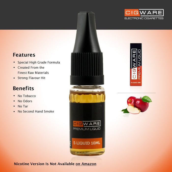 Cigware E liquid 10ml Flasche  | Doppel Apfel Flavour