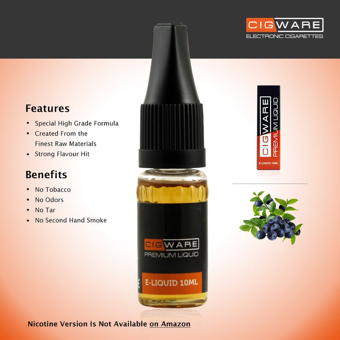 Cigware E liquid 10ml Flasche | Blaubeere Flavour