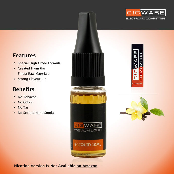 Cigware E liquid 10ml Flasche | Vanille Flavour