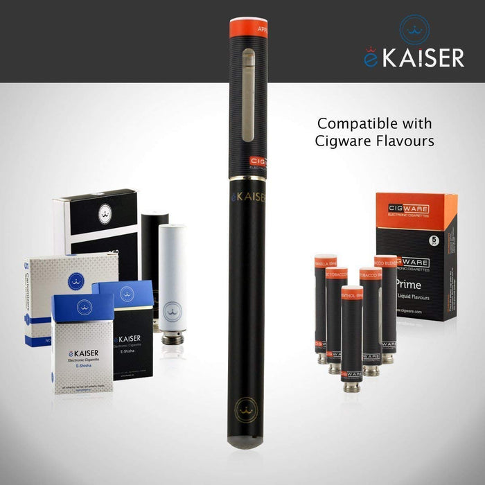 Klassischer Tabak Flavour eKaiser 5er Pack Schwarze Cartomizer