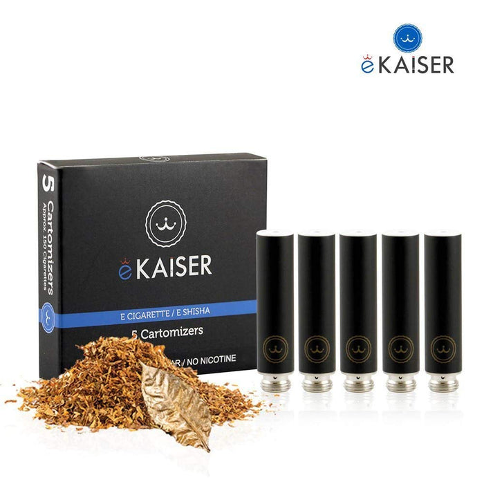 Zigaretten Tabak Flavour eKaiser 5er Pack Schwarze Cartomizer