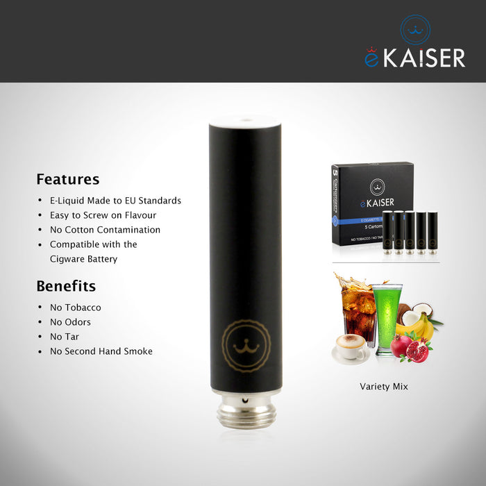 E Shisha E Liquid 5er Pack Black Cartomizer Sortenmischung Für eKaiser eShisha