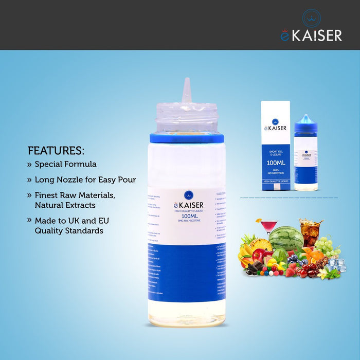 eKaiser Eis Minze 100ml E Liquid 0mg | Shortfill Flasche