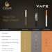 Cigma Vape Slim Schwarz Starter Set 10ml Liquid | Cigee